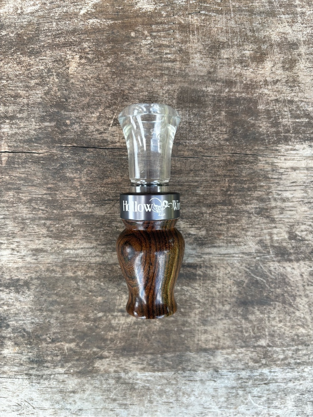 Dark Brown Men's Accessory - Glass Top Duck Call - Picture 2 of 2